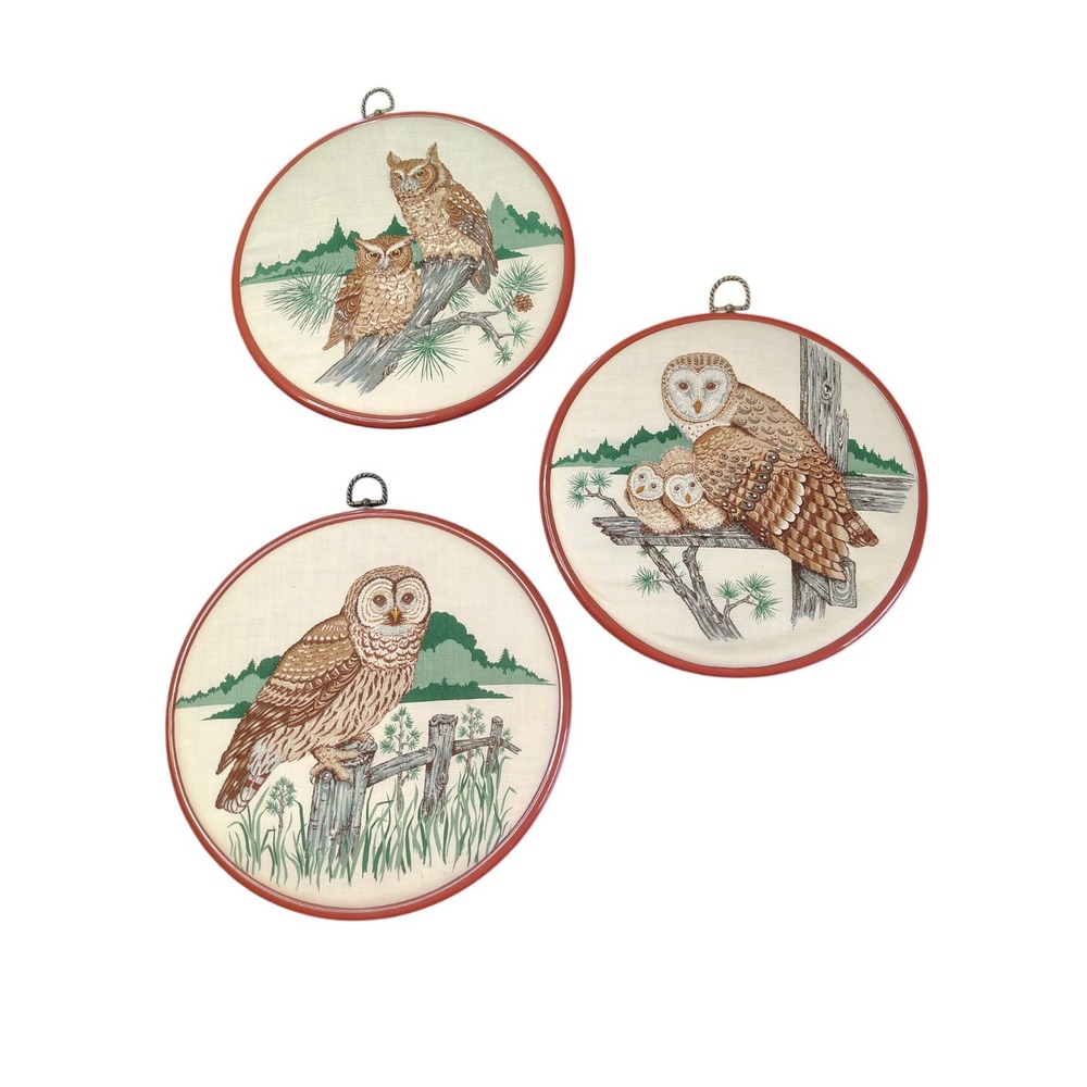 Vintage owl decor wall hangings‎